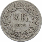 1/2 Franken 1875 B
